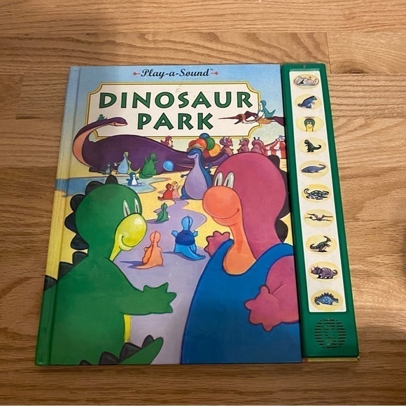 Dinosaur Park Play A Sound Book Hardcover Kids Roaring - Picture 2 of 3
